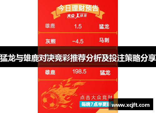 猛龙与雄鹿对决竞彩推荐分析及投注策略分享