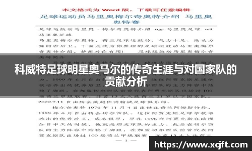 科威特足球明星奥马尔的传奇生涯与对国家队的贡献分析